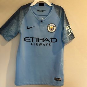 Authentic Youth soccer Jersey Manchester City Nike